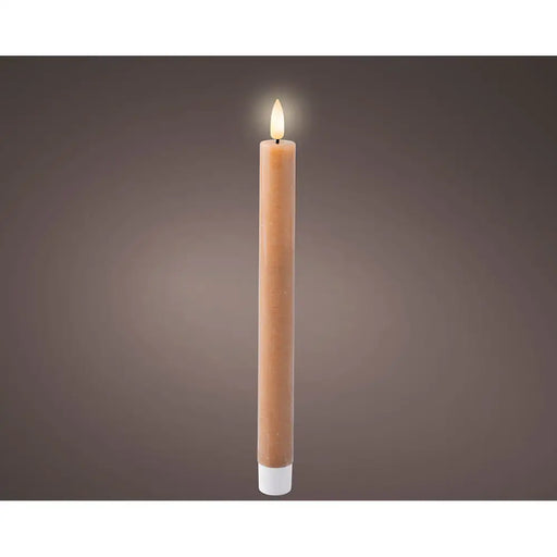 LED Candle Lumineo Brown Ø 2,2 x 24,5 cm Flame effect 2 Units - Коледни украси<<<Декорация и Осветление<<<Дом