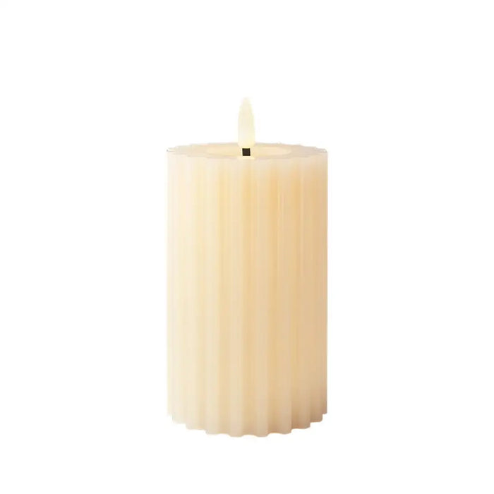 LED Candle Lumineo Cream With relief (AAA) - Декорация и Осветление<<<Дом Градина<<<BigBuy&&&LED Осветление<<<Декорация