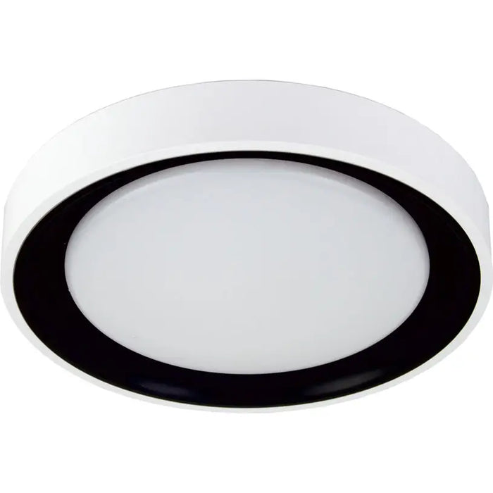 LED CEILING LAMP 12W 4000K Ф26CM WHITE/BLACK INTO VIDA - LED плафони<<<Вътрешно