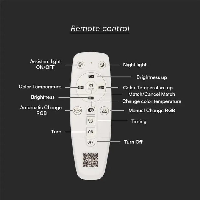 LED CEILING LAMP 130W 3000-6500K 50CM DIMMABLE V-TAC - LED плафони<<<Вътрешно осветление<<<Осветление<<<Praktiker