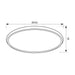 LED CEILING LAMP 3000-6500K 60W DIM STARRY SKY REMOTE VIVALUX HERA - LED плафони<<<Вътрешно
