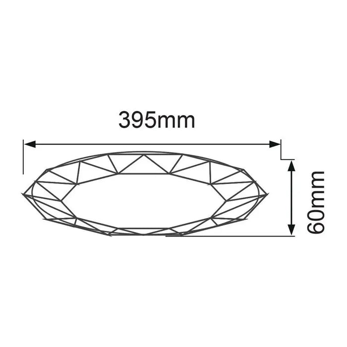 LED CEILING LAMP 36W Ф39.5 3000-6400K 2880LM DIMMABLE VIVALUX JEWEL - LED плафони<<<Вътрешно