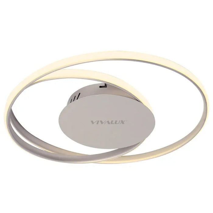 LED CEILING LAMP 38W 4000K 2143LM NICKEL VIVALUX ODEON - LED плафони<<<Вътрешно