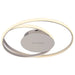 LED CEILING LAMP 38W 4000K 2143LM NICKEL VIVALUX ODEON - LED плафони<<<Вътрешно