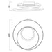 LED CEILING LAMP 38W 4000K 2143LM NICKEL VIVALUX ODEON - LED плафони<<<Вътрешно
