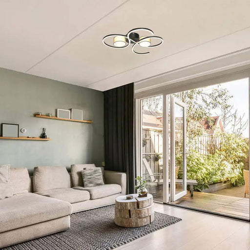 LED CEILING LAMP 38W 4000K BLACK 1880LM RABALUX SHIENA - LED плафони<<<Вътрешно осветление<<<Осветление<<<Praktiker