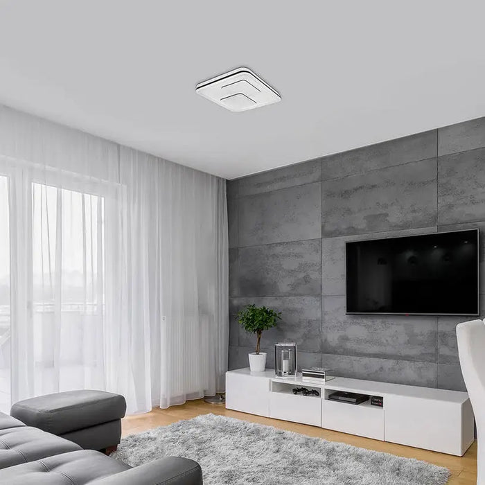 LED CEILING LAMP 40W 4000K 2970LM BLACK RABALUX HECATE - LED плафони<<<Вътрешно осветление<<<Осветление<<<Praktiker