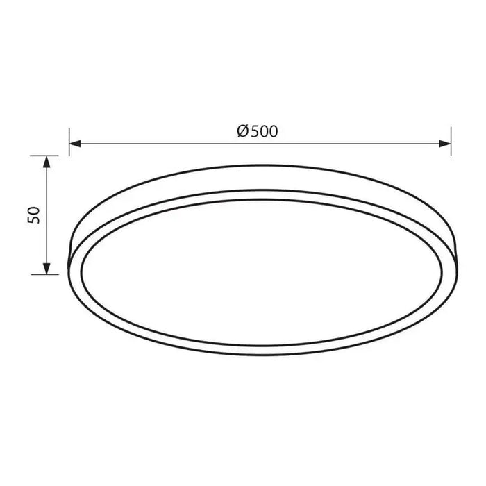 LED CEILING LAMP 45W 3000-6400K 50CM BLACK VIVALUX LUKA - LED плафони<<<Вътрешно осветление<<<Осветление<<<Praktiker