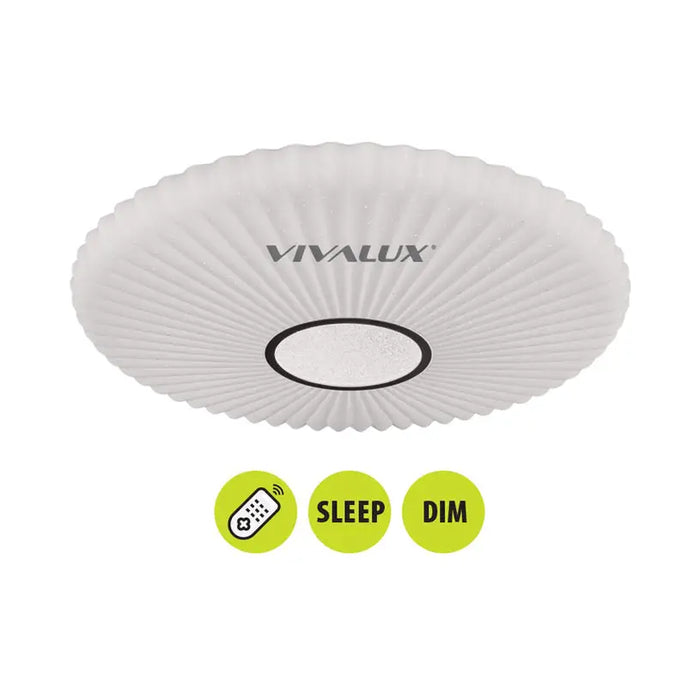 LED CEILING LAMP 60W 3000-6400K 40CM WITH REMOTE VIVALUX ZARA - LED плафони<<<Вътрешно