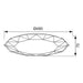 LED CEILING LAMP 60W F50 3000-6400K 4800LM DIMMABLE VIVALUX JEWEL - LED плафони<<<Вътрешно