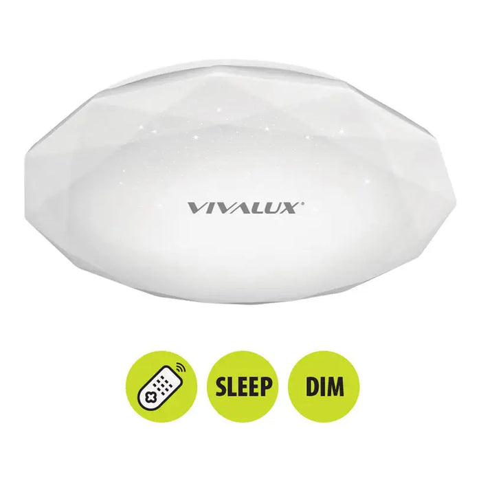 LED CEILING LAMP 60W F50 3000-6400K 4800LM DIMMABLE VIVALUX JEWEL - LED плафони<<<Вътрешно