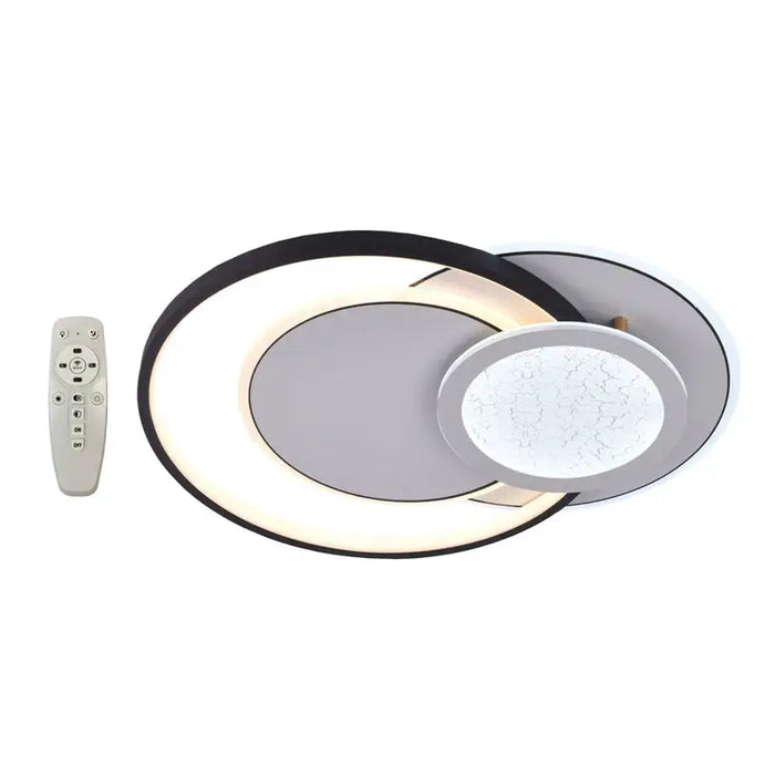LED CEILING LIGHT 80W WITH REMOTE CONTROL D-IL BROKEN CIRCLE - LED плафони<<<Вътрешно