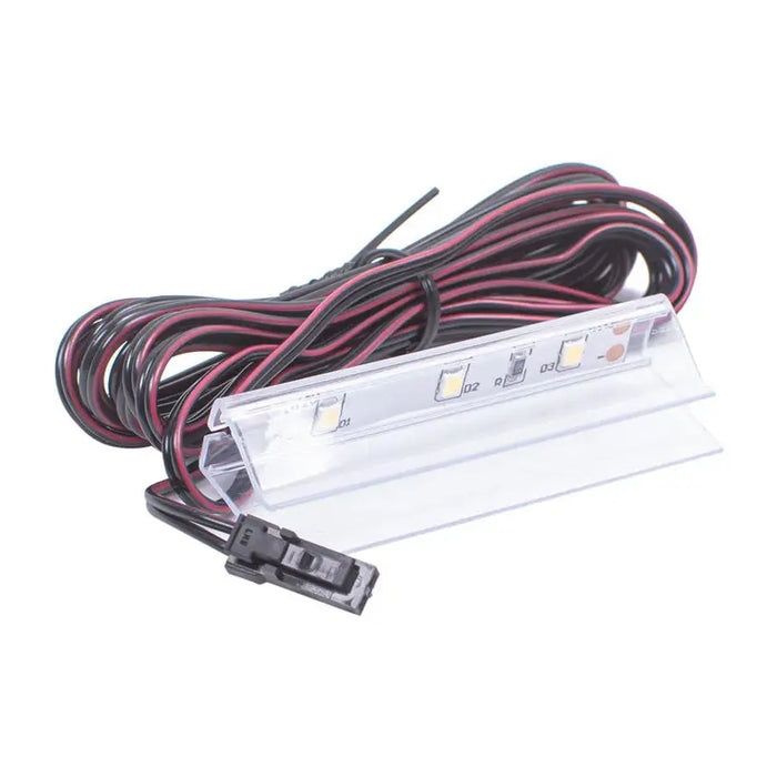 LED CLIP PLASTIC 0.24W 6400K 12V FOR GLASS SHELF GTV - Компоненти<<<Вътрешно осветление<<<Мебели и