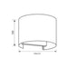 LED FACADE FIXTURE BI-DIRECTIONAL CIRCLE 2X3W 4K IP54 VIVALUX STARK - Фасадни тела<<<Външно