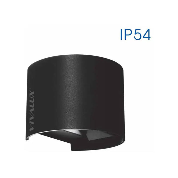 LED FACADE FIXTURE BI-DIRECTIONAL CIRCLE 2X3W 4K IP54 VIVALUX STARK - Фасадни тела<<<Външно
