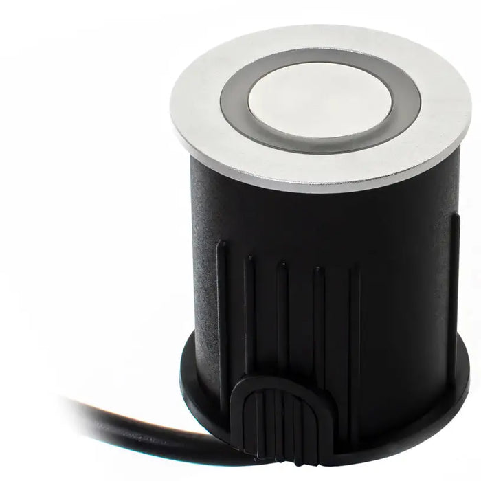 LED FIXTURE FOR BUILDING IN THE GROUND 24V 3W 6000K IP67 Ф46 SILVER LIGHTEX NITRO - Градинско осветление<<<Градинско и