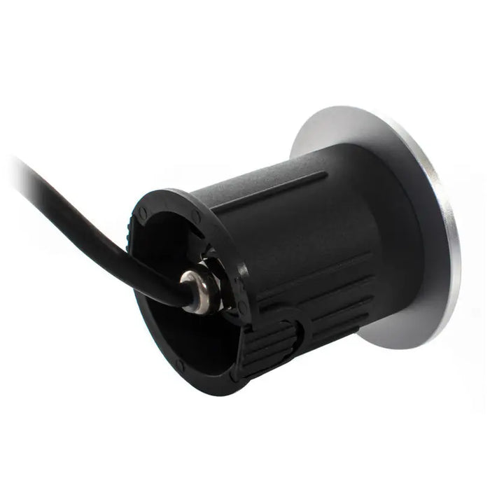 LED FIXTURE FOR BUILDING IN THE GROUND 24V 3W 6000K IP67 Ф60 SILVER LIGHTEX NITRO 1L - Градинско осветление<<<Градинско