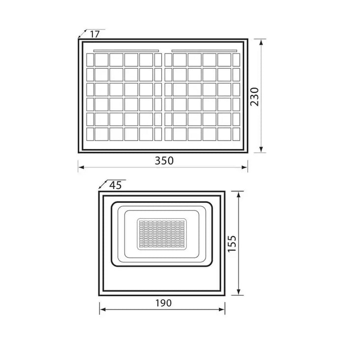 LED FLOODLIGHT 30W 350LM 6400K ISOLA + SOLAR PANEL VIVALUX ISOLA - Соларни прожектори<<<Външно
