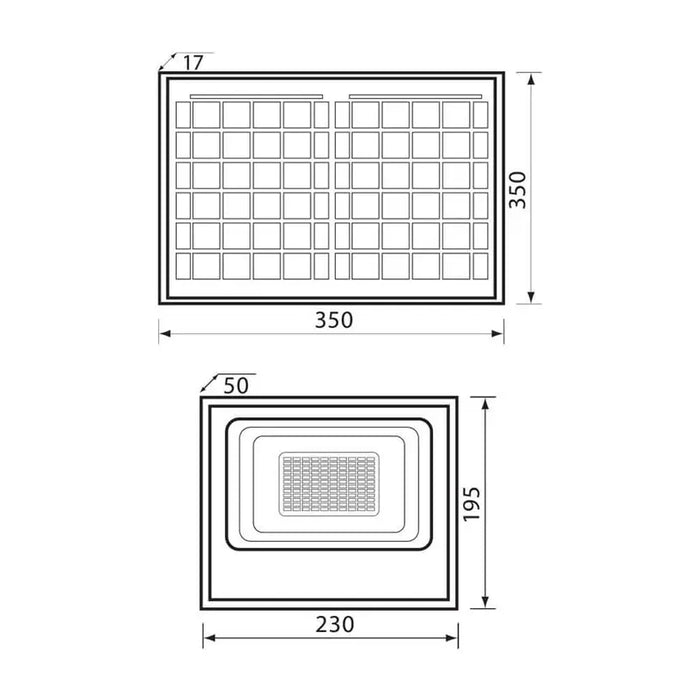 LED FLOODLIGHT 60W 550LM 6400K ISOLA + SOLAR PANEL VIVALUX ISOLA - Соларни прожектори<<<Външно