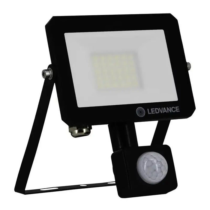 LED FLOODLIGHT WITH SENSOR FLOODLIGHT EFFECT SENSOR 20W 840 BLACK LEDVANCE - Диодни тела индустриални<<<Източници на