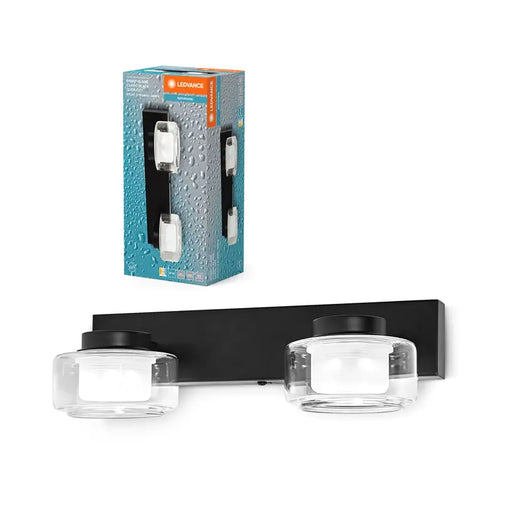 LED FLUID FOR BATHROOM 2X5.5W IP44 BLACK CCT OSRAM CLICK - Осветители за баня<<<Вътрешно