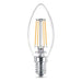 LED KR E14 4W 470LM 2700K CANDLE FILAMENT PHILIPS - Декоративни крушки<<<Електрически