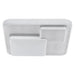 LED LAMP 19.5W 3000K 2300LM 38X38CM SCRATCHED ALUMINUM EGLO LEPRESO - LED плафони<<<Вътрешно
