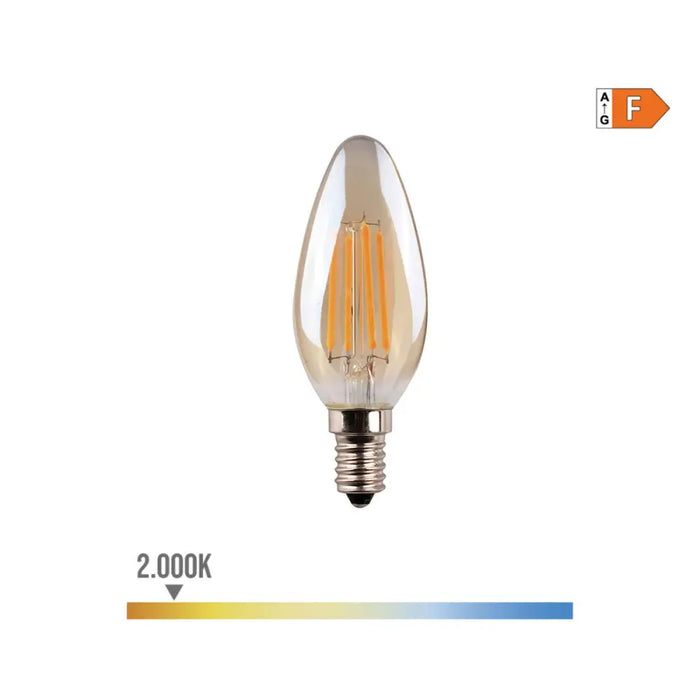 LED lamp EDM 98621 F 30 W 4,5 W E14 400 lm 3,5 x 9,8 cm (2000 K) - Декорация и Осветление<<<Дом Градина<<<BigBuy&&&LED