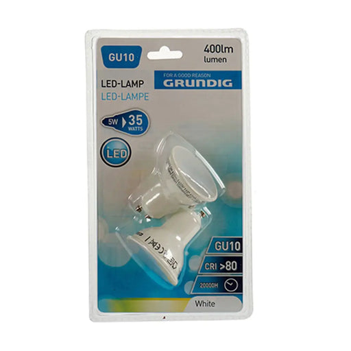 LED lamp Grundig 6400 K White 5 W GU10 400 lm (5 x 6 x 5 cm) (10Units) - Декорация и Осветление<<<Дом