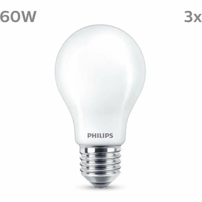 LED lamp Philips A60 E27 Soft green E 7 W 60 W E27 806 lm 3 Units (2700 K) - Декорация и Осветление<<<Дом
