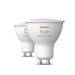LED lamp Philips White E GU10 400 lm 2 Units (6500 K) - Декорация и Осветление<<<Дом Градина<<<BigBuy&&&LED