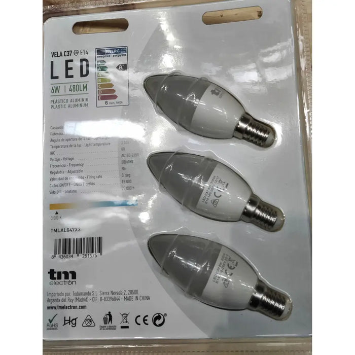 LED lamp TM Electron E14 3000 K - Декорация и Осветление<<<Дом Градина<<<BigBuy&&&LED Осветление<<<Декорация и