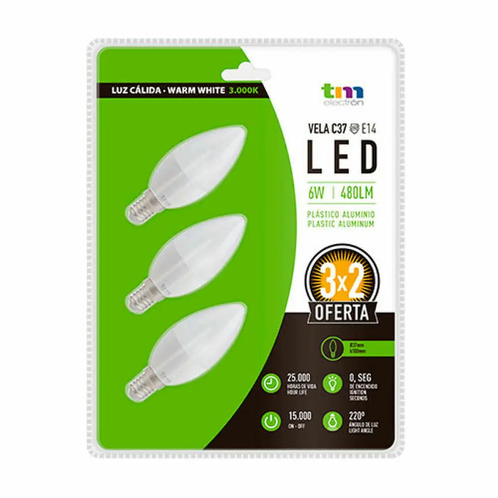 LED lamp TM Electron E14 3000 K - Декорация и Осветление<<<Дом Градина<<<BigBuy&&&LED Осветление<<<Декорация и