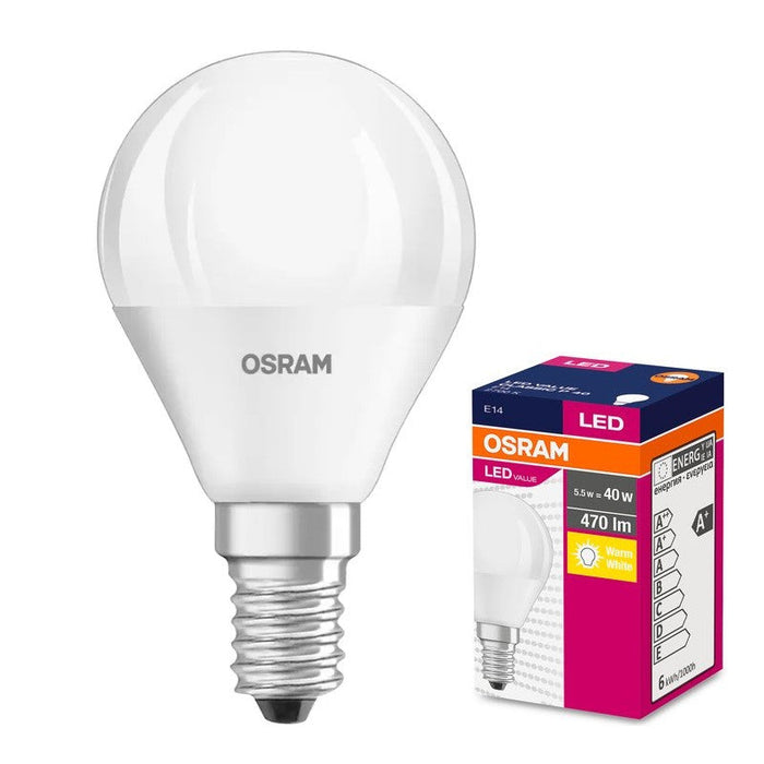 LED LAMP VALUE CLP40 470lm/827/ E14 LEDVANCE - Диодни лампи за бита<<<Източници на светлина<<<AmperelB2B