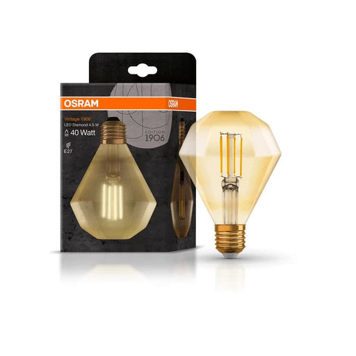 LED LAMP VINTAGE 1906 LED CL DIAMOND FIL GOLD 40/4.5W/825 E LEDVANCE - Диодни лампи за бита<<<Източници на