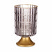 LED Lantern Gift Decor Grey Golden Glass 10,7 x 18 x 10,7 cm (6 Units) - Декорация и Осветление<<<Дом