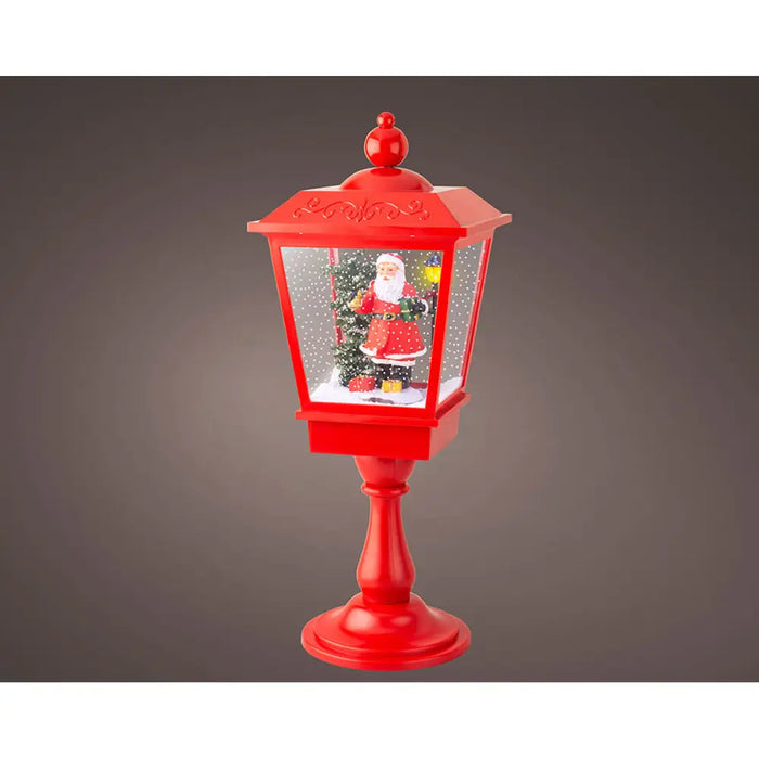 LED Lantern Lumineo Red Father Christmas Music Movement - Декорация и Осветление<<<Дом Градина<<<BigBuy&&&Коледни