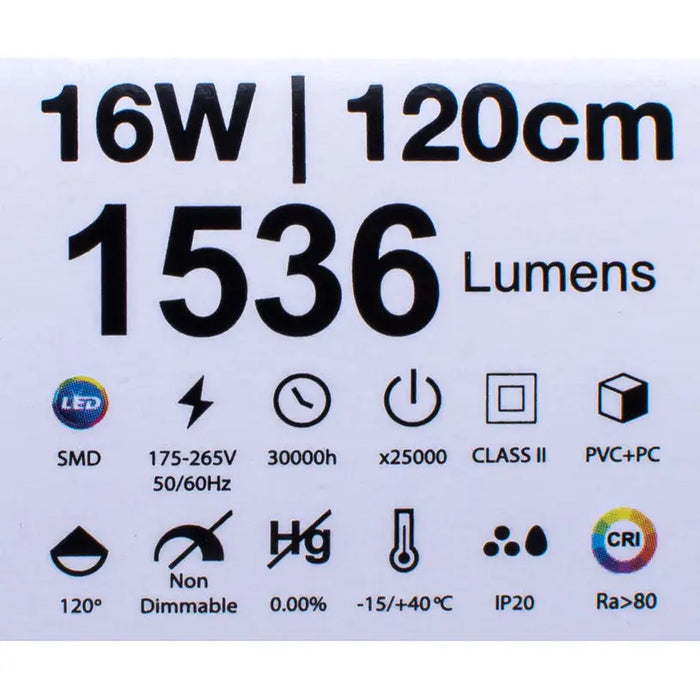 LED LINE FLUMINUM 16W 4000K 117CM WITH KEY AND CABLE WITH PLUG VITO LEDLINE-P - Линейни осветителни тела<<<Външно
