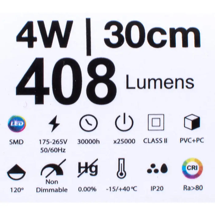 LED LINE FLUMINUM 4W 4000K 31CM WITH KEY AND CABLE WITH PLUG VITO LEDLINE-P - Линейни осветителни тела<<<Външно