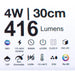 LED LINE FLUMINUM 4W 6000K 31CM WITH KEY AND CABLE WITH PLUG VITO LEDLINE-P - Линейни осветителни тела<<<Външно