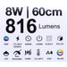 LED LINE FLUMINUM 8W 4000K 57CM WITH KEY AND CABLE WITH PLUG VITO LEDLINE-P - Линейни осветителни тела<<<Външно