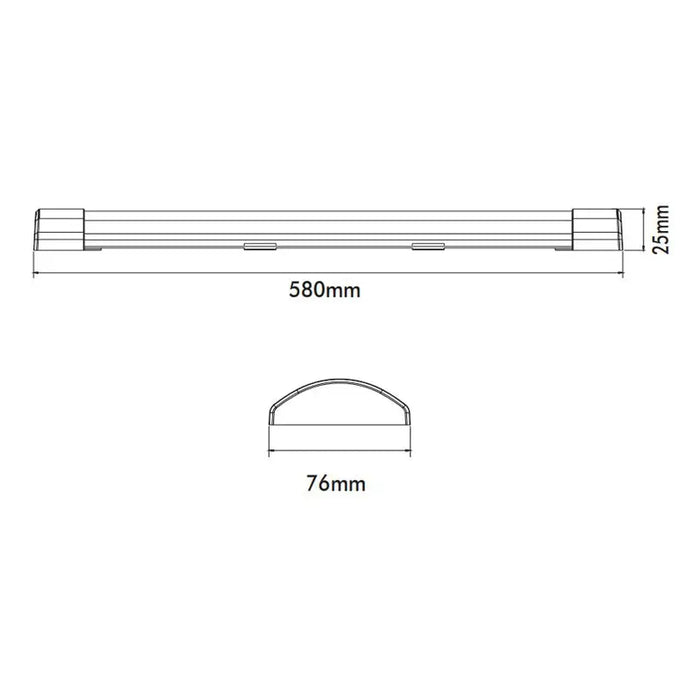 LED LINEAR FLUID 18W 6000K 1836LM 60CM VITO FIT-A - Линейни осветителни тела<<<Външно
