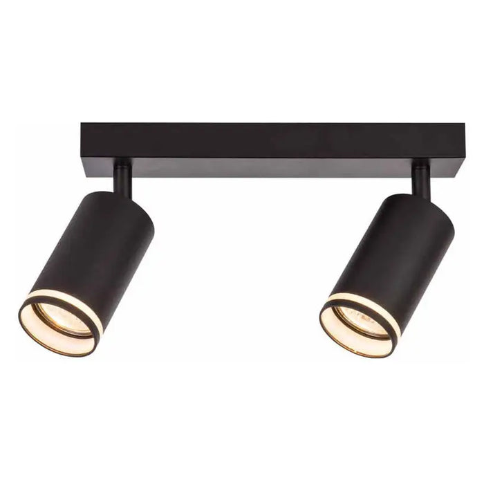LED LINEAR SPOT 2XGU10 BLACK VIVALUX KING - Спотове<<<Вътрешно осветление<<<Мебели и