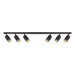 LED LINEAR SPOT 6XGU10 BLACK VIVALUX KING - Спотове<<<Вътрешно осветление<<<Мебели и