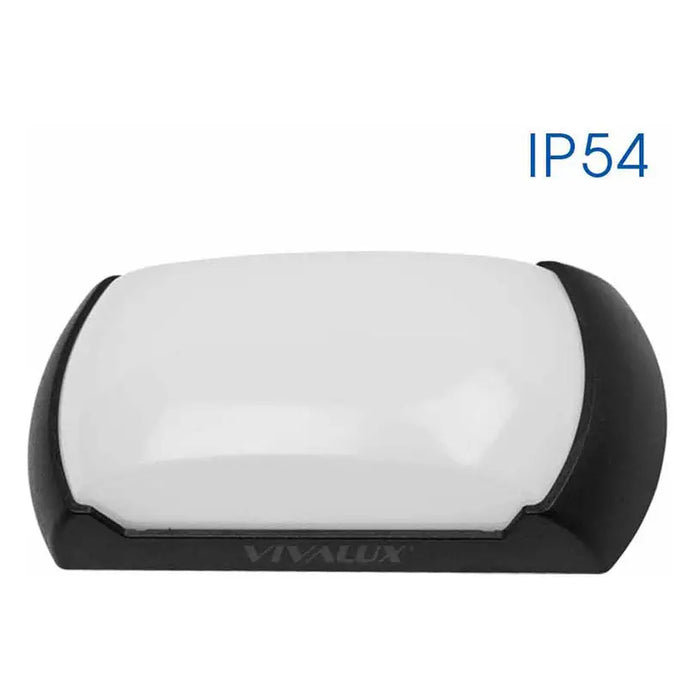 LED MOISTURE PROTECTION CEILING LAMP 12W 4000K BLACK VIVALUX CAPRI - Влагозащитени осветителни тела<<<Външно