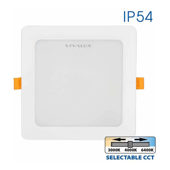 LED MOON 18W 3000K-4000K-6400K IP54 SQUARE FOR BUILT-IN VIVALUX KAPI - Луни<<<Вътрешно