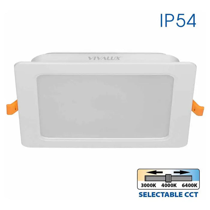 LED MOON 18W 3000K-4000K-6400K IP54 SQUARE FOR BUILT-IN VIVALUX KAPI - Луни<<<Вътрешно