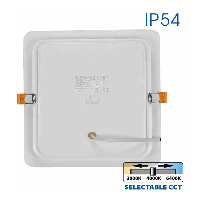 LED MOON 24W 3000K-4000K-6400K IP54 SQUARE FOR BUILT-IN VIVALUX KAPI - Луни<<<Вътрешно