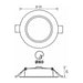 LED MOON 5W 3000K-4000K-6400K IP54 CIRCLE FOR BUILT-IN VIVALUX VERA - Луни<<<Вътрешно