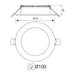 LED MOON 8W 230V 4000K 720LM 25,000H VIVALUX - Луни<<<Вътрешно осветление<<<Осветление<<<Praktiker&&&Луни<<<Вътрешно